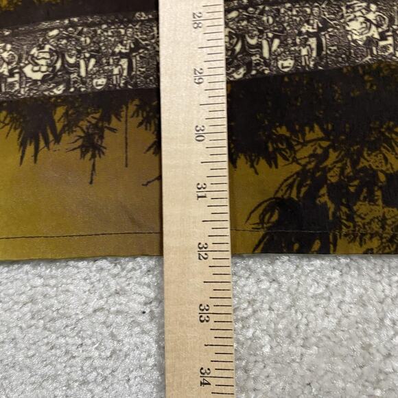 Y2K Southpole Shirt Mens L Brown Western Cowboy Print Button Front Short Sleeve - Picture 6 of 7